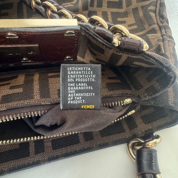 Authentic FENDI Mia Zucca Tote Bag - Picture 4 of 14